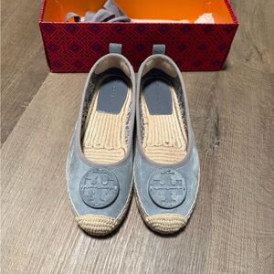 Tory Burch Gray Espadrille Shoes